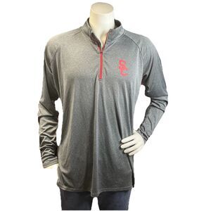 USC Trojans Athletics Mens XXL Long Sleeve Reflective Running Performance Top